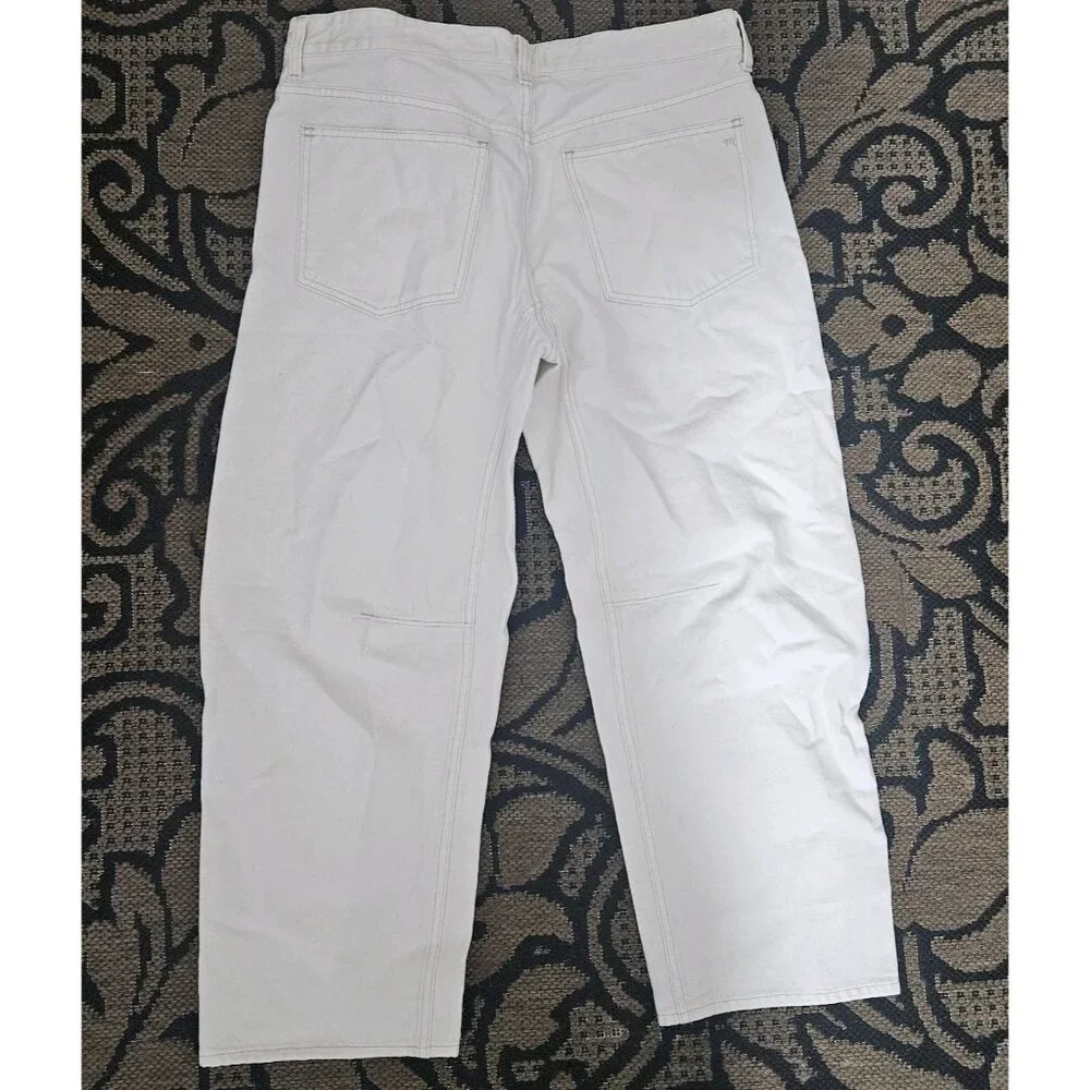 Madewell White Darted Barrel Jean - Picture 4 of 5